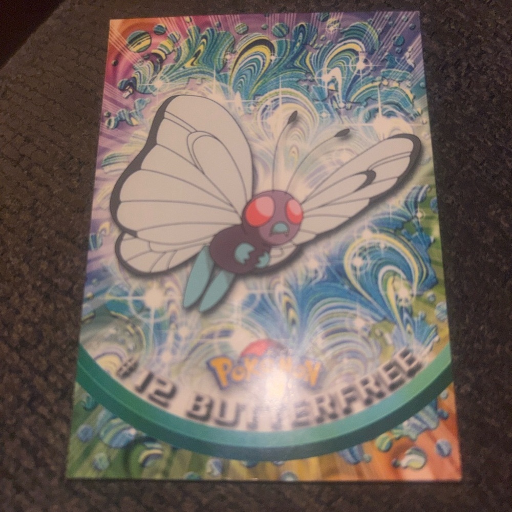 Pokemon Butterfree Card‎ with Blue and Red Accents
